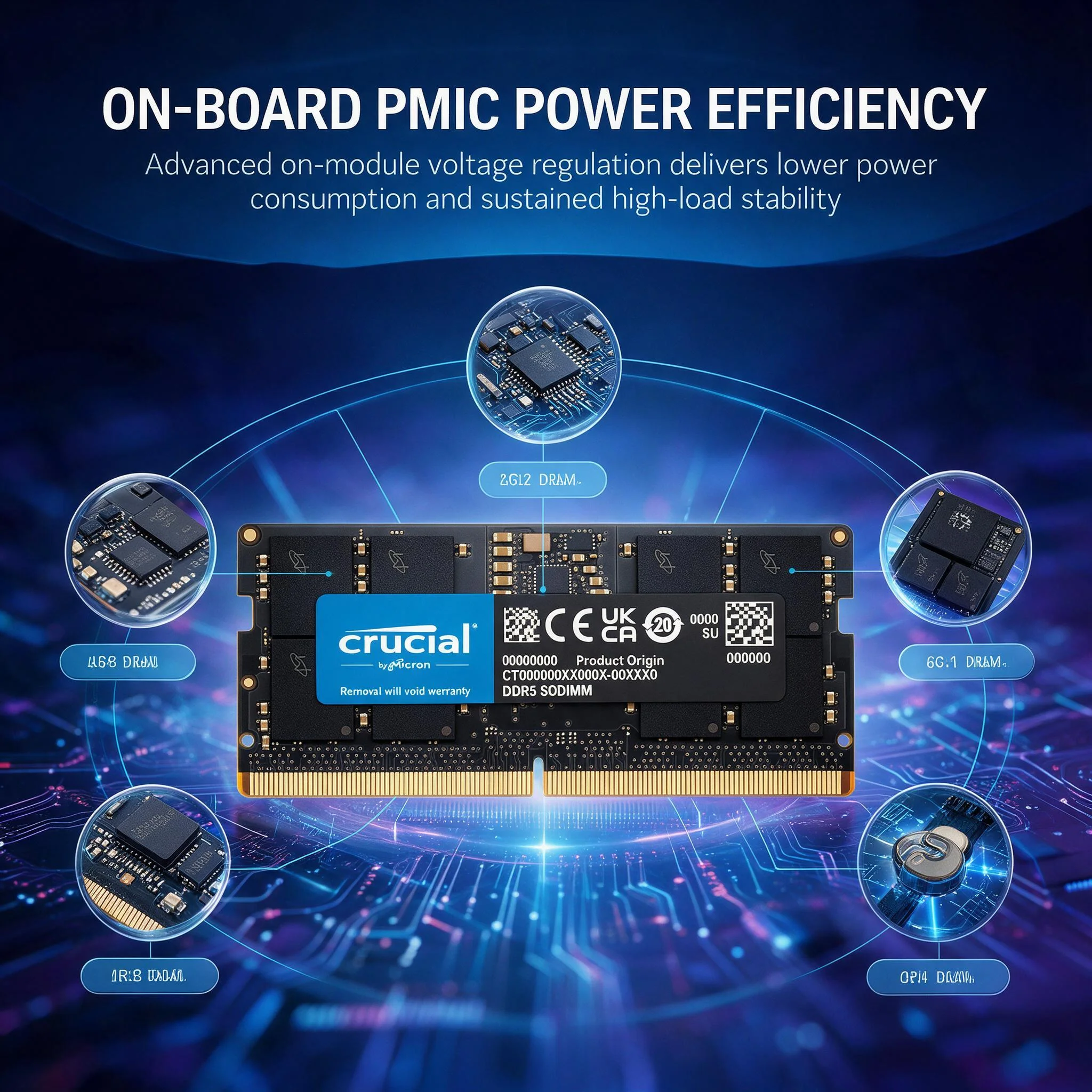 Crucial DDR5 RAM Memory SODIMM - đánh giá và giá Ddr5 4800Mhz
