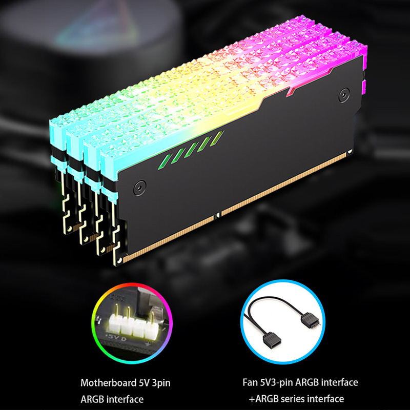 TEUCER PC Memory Heatsink RAM  - đánh giá và giá Ddr5 Rgb Ram
